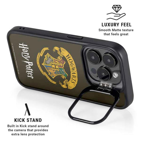 Wizarding World Harry Potter Hogwarts Houses Crest iPhone 14 Pro Kickstand Case